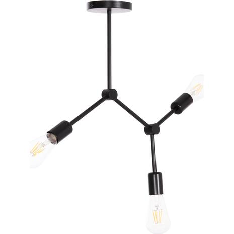 ΦΩΤΙΣΤΙΚΟ ΟΡΟΦΗΣ 3-ΦΩΤΟ LIGHTY HM7404.11 ΜΕΤΑΛΛΟ ΣΕ ΜΑΥΡΟ 52x5x48Υεκ.