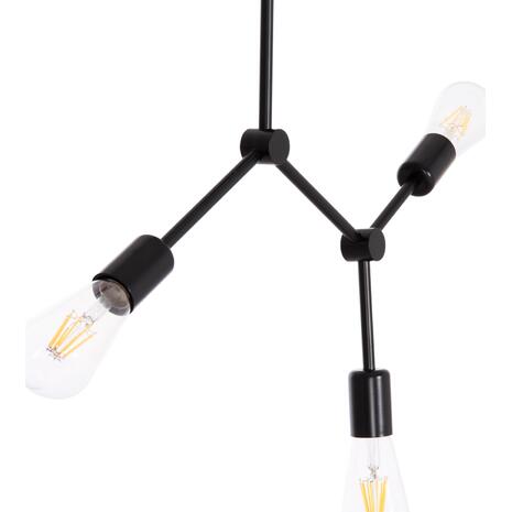 ΦΩΤΙΣΤΙΚΟ ΟΡΟΦΗΣ 3-ΦΩΤΟ LIGHTY HM7404.11 ΜΕΤΑΛΛΟ ΣΕ ΜΑΥΡΟ 52x5x48Υεκ.