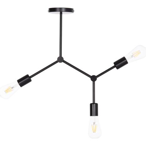 ΦΩΤΙΣΤΙΚΟ ΟΡΟΦΗΣ 3-ΦΩΤΟ LIGHTY HM7404.11 ΜΕΤΑΛΛΟ ΣΕ ΜΑΥΡΟ 52x5x48Υεκ.