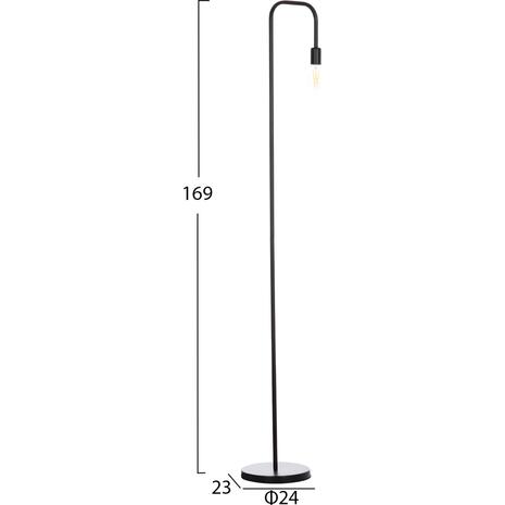 ΦΩΤΙΣΤΙΚΟ ΔΑΠΕΔΟΥ KRAMER HM7535.11 ΜΕΤΑΛΛΟ ΣΕ ΜΑΥΡΟ 23x169Υεκ.