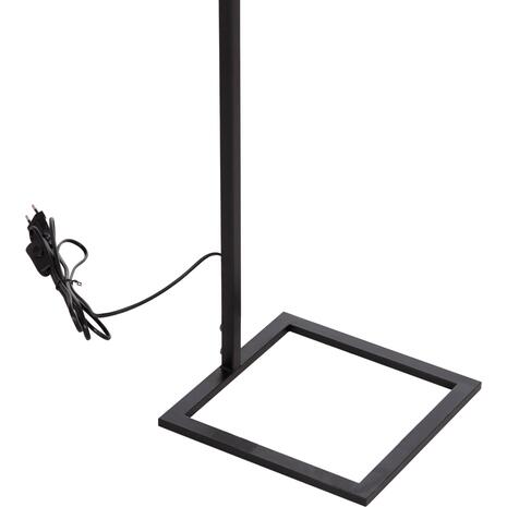 ΦΩΤΙΣΤΙΚΟ ΔΑΠΕΔΟΥ BRANS HM7532.11 ΜΕΤΑΛΛΟ ΜΑΥΡΟ--PVC ΛΕΥΚΟ ΚΑΠΕΛΟ 25x33x170Υεκ.