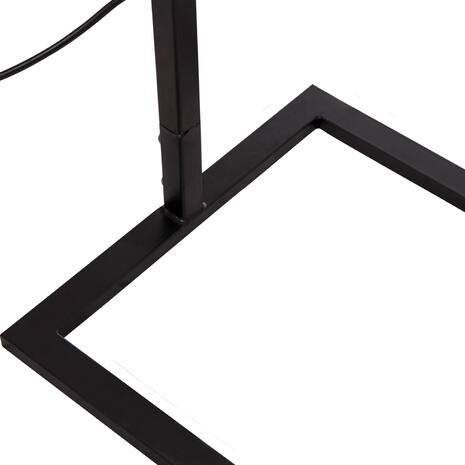 ΦΩΤΙΣΤΙΚΟ ΔΑΠΕΔΟΥ BRANS HM7532.11 ΜΕΤΑΛΛΟ ΜΑΥΡΟ--PVC ΛΕΥΚΟ ΚΑΠΕΛΟ 25x33x170Υεκ.