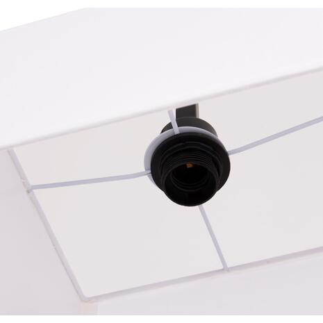 ΦΩΤΙΣΤΙΚΟ ΔΑΠΕΔΟΥ BRANS HM7532.11 ΜΕΤΑΛΛΟ ΜΑΥΡΟ--PVC ΛΕΥΚΟ ΚΑΠΕΛΟ 25x33x170Υεκ.