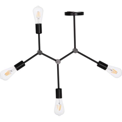 ΦΩΤΙΣΤΙΚΟ ΟΡΟΦΗΣ 4-ΦΩΤΟ LIGHTY HM7405.11 ΜΕΤΑΛΛΟ ΣΕ ΜΑΥΡΟ 57x5x52Υεκ.