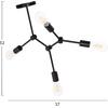 ΦΩΤΙΣΤΙΚΟ ΟΡΟΦΗΣ 4-ΦΩΤΟ LIGHTY HM7405.11 ΜΕΤΑΛΛΟ ΣΕ ΜΑΥΡΟ 57x5x52Υεκ.