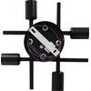 ΦΩΤΙΣΤΙΚΟ ΟΡΟΦΗΣ ΠΟΛΥΦΩΤΟ LIGHTY HM7428.11 ΜΕΤΑΛΛΟ ΣΕ ΜΑΥΡΟ 28x28x15Υεκ.