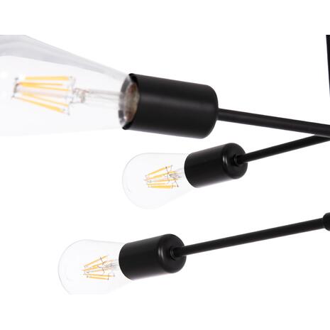 ΦΩΤΙΣΤΙΚΟ ΟΡΟΦΗΣ ΠΟΛΥΦΩΤΟ LIGHTY HM7427.11 ΜΕΤΑΛΛΟ ΣΕ ΜΑΥΡΟ 51x51x23Υεκ.