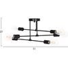 ΦΩΤΙΣΤΙΚΟ ΟΡΟΦΗΣ ΠΟΛΥΦΩΤΟ LIGHTY HM7427.11 ΜΕΤΑΛΛΟ ΣΕ ΜΑΥΡΟ 51x51x23Υεκ.