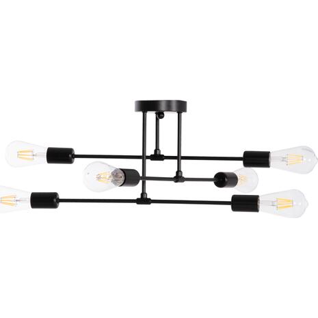 ΦΩΤΙΣΤΙΚΟ ΟΡΟΦΗΣ ΠΟΛΥΦΩΤΟ LIGHTY HM7427.11 ΜΕΤΑΛΛΟ ΣΕ ΜΑΥΡΟ 51x51x23Υεκ.