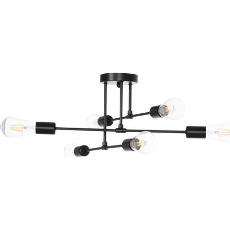 ΦΩΤΙΣΤΙΚΟ ΟΡΟΦΗΣ ΠΟΛΥΦΩΤΟ LIGHTY HM7427.11 ΜΕΤΑΛΛΟ ΣΕ ΜΑΥΡΟ 51x51x23Υεκ.