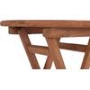 ΤΡΑΠΕΖΙ ΣΚΗΝΟΘΕΤΗ ΣΤΡΟΓΓΥΛΟ ERIS HM18119 ΞΥΛΟ TEAK--ΦΥΣΙΚΟ Φ60x75Υεκ.