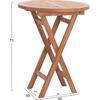 ΤΡΑΠΕΖΙ ΣΚΗΝΟΘΕΤΗ ΣΤΡΟΓΓΥΛΟ ERIS HM18119 ΞΥΛΟ TEAK--ΦΥΣΙΚΟ Φ60x75Υεκ.