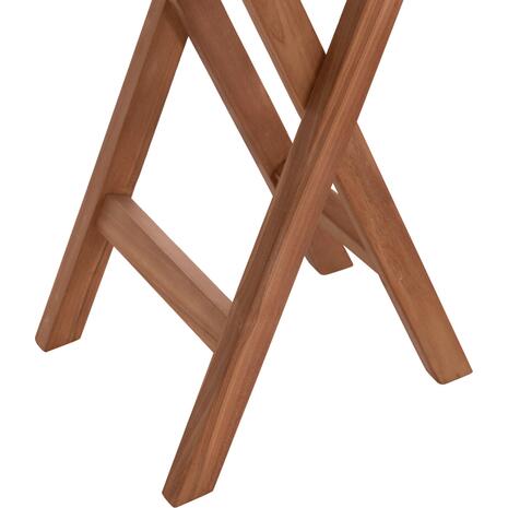 ΤΡΑΠΕΖΙ ΣΚΗΝΟΘΕΤΗ ΣΤΡΟΓΓΥΛΟ ERIS HM18119 ΞΥΛΟ TEAK--ΦΥΣΙΚΟ Φ60x75Υεκ.