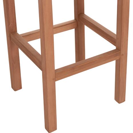 ΣΚΑΜΠΟ ΜΠΑΡ NIKOL HM18109 ΞΥΛΟ ΤΕΑΚ ΣΕ ΦΥΣΙΚΟ 40x40x77Υεκ.