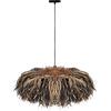 ΦΩΤΙΣΤΙΚΟ ΟΡΟΦΗΣ ORDEM HM4715 ΚΑΠΕΛΟ ΙΝΕΣ SISAL & ΜΠΑΝΑΝΑΣ-ΜΑΥΡΟ & ΦΥΣΙΚΟ Φ75εκ