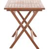 ΤΡΑΠΕΖΙ ΠΤΥΣΣΟΜΕΝΟ ΟΡΘΟΓΩΝΙΟ ERIS HM18117 ΞΥΛΟ TEAK--ΦΥΣΙΚΟ 120x70x76Υεκ.