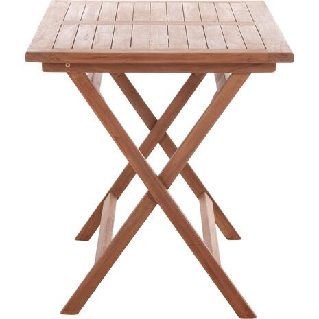 ΤΡΑΠΕΖΙ ΠΤΥΣΣΟΜΕΝΟ ΟΡΘΟΓΩΝΙΟ ERIS HM18117 ΞΥΛΟ TEAK--ΦΥΣΙΚΟ 120x70x76Υεκ.