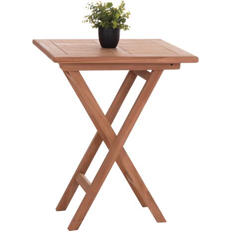 ΤΡΑΠΕΖΙ ΣΚΗΝΟΘΕΤΗ ΤΕΤΡΑΓΩΝΟ ERIS HM18118 ΞΥΛΟ TEAK--ΦΥΣΙΚΟ 60x60x75Υεκ.
