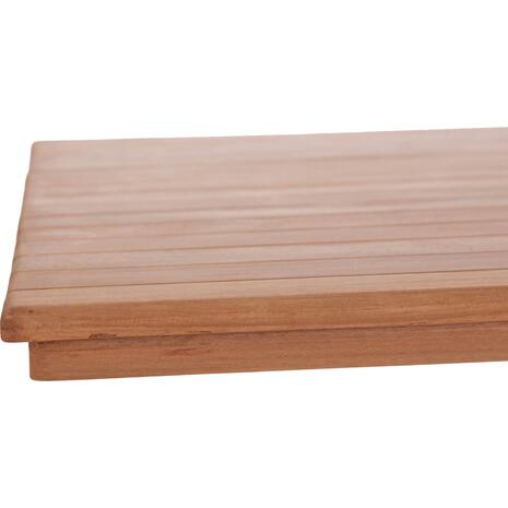 ΕΠΙΦΑΝΕΙΑ ΤΡΑΠΕΖΙΟΥ ΟΡΘΟΓΩΝΙΑ HM18138 ΞΥΛΟ TEAK--ΦΥΣΙΚΟ 120x80x4(πάχος)εκ.