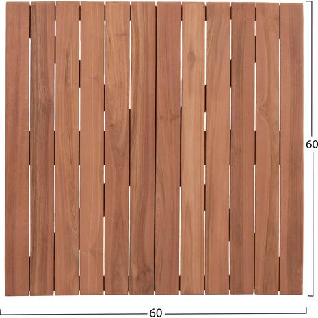 ΕΠΙΦΑΝΕΙΑ ΤΡΑΠΕΖΙΟΥ ΤΕΤΡΑΓΩΝΗ HM18135 ΞΥΛΟ TEAK--ΦΥΣΙΚΟ 60x60x4(πάχος)εκ.