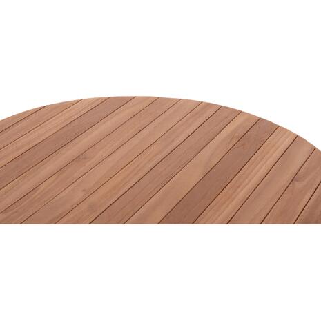 ΕΠΙΦΑΝΕΙΑ ΤΡΑΠΕΖΙΟΥ ΣΤΡΟΓΓΥΛΗ HM18134 ΞΥΛΟ TEAK--ΦΥΣΙΚΟ Φ80x4(πάχος)εκ.
