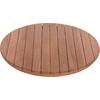 ΕΠΙΦΑΝΕΙΑ ΤΡΑΠΕΖΙΟΥ ΣΤΡΟΓΓΥΛΗ HM18132 ΞΥΛΟ TEAK--ΦΥΣΙΚΟ Φ60x4(πάχος)εκ.