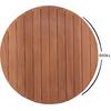 ΕΠΙΦΑΝΕΙΑ ΤΡΑΠΕΖΙΟΥ ΣΤΡΟΓΓΥΛΗ HM18132 ΞΥΛΟ TEAK--ΦΥΣΙΚΟ Φ60x4(πάχος)εκ.