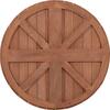 ΕΠΙΦΑΝΕΙΑ ΤΡΑΠΕΖΙΟΥ ΣΤΡΟΓΓΥΛΗ HM18132 ΞΥΛΟ TEAK--ΦΥΣΙΚΟ Φ60x4(πάχος)εκ.