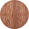ΕΠΙΦΑΝΕΙΑ ΤΡΑΠΕΖΙΟΥ ΣΤΡΟΓΓΥΛΗ HM18133 ΞΥΛΟ TEAK--ΦΥΣΙΚΟ Φ70x4(πάχος)εκ.
