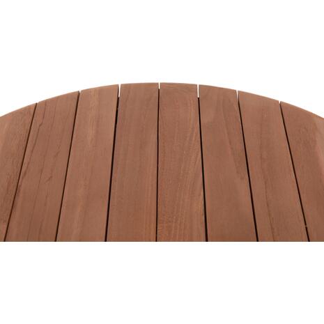 ΕΠΙΦΑΝΕΙΑ ΤΡΑΠΕΖΙΟΥ ΣΤΡΟΓΓΥΛΗ HM18132 ΞΥΛΟ TEAK--ΦΥΣΙΚΟ Φ60x4(πάχος)εκ.