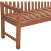 ΠΑΓΚΑΚΙ ΚΗΠΟΥ 3ΘΕΣΙΟ ELENA HM18125 ΞΥΛΟ TEAK--ΦΥΣΙΚΟ 150x61x95Υεκ.