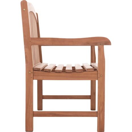 ΠΑΓΚΑΚΙ ΚΗΠΟΥ 3ΘΕΣΙΟ ELENA HM18125 ΞΥΛΟ TEAK--ΦΥΣΙΚΟ 150x61x95Υεκ.