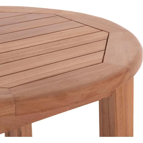 ΤΡΑΠΕΖΙ/ΣΤΑΝΤ ΜΠΑΡ ΣΤΡΟΓΓΥΛΟ PRESSCOT HM18114 ΞΥΛΟ TEAK--ΦΥΣΙΚΟ Φ60x105Υεκ.