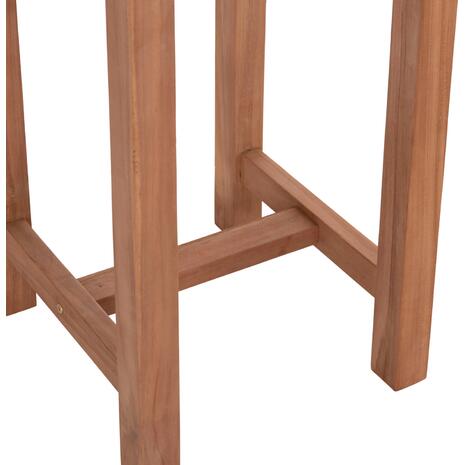 ΤΡΑΠΕΖΙ/ΣΤΑΝΤ ΜΠΑΡ ΣΤΡΟΓΓΥΛΟ PRESSCOT HM18114 ΞΥΛΟ TEAK--ΦΥΣΙΚΟ Φ60x105Υεκ.