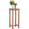 ΤΡΑΠΕΖΙ/ΣΤΑΝΤ ΜΠΑΡ ΣΤΡΟΓΓΥΛΟ PRESSCOT HM18114 ΞΥΛΟ TEAK--ΦΥΣΙΚΟ Φ60x105Υεκ.
