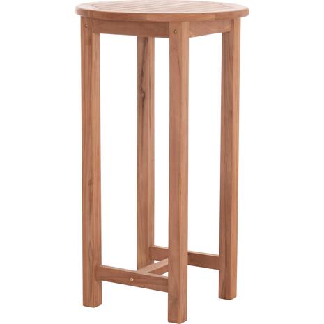 ΤΡΑΠΕΖΙ/ΣΤΑΝΤ ΜΠΑΡ ΣΤΡΟΓΓΥΛΟ PRESSCOT HM18114 ΞΥΛΟ TEAK--ΦΥΣΙΚΟ Φ60x105Υεκ.