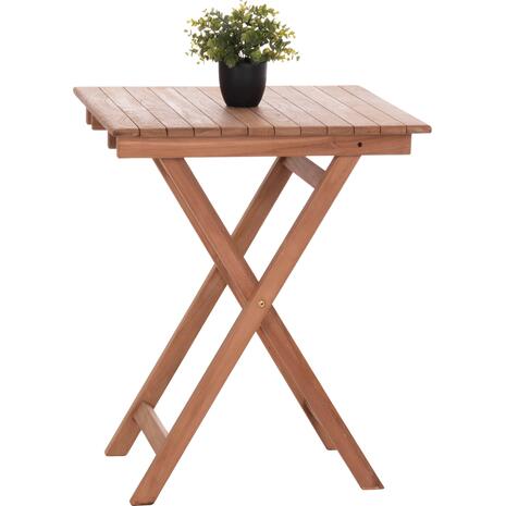 ΤΡΑΠΕΖΙ ΣΚΗΝΟΘΕΤΗ ΤΕΤΡΑΓΩΝΟ HEIDEL HM18121 ΞΥΛΟ TEAK--ΦΥΣΙΚΟ 60x60x75Υεκ.