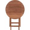 ΤΡΑΠΕΖΙ ΣΚΗΝΟΘΕΤΗ ΣΤΡΟΓΓΥΛΟ HEIDEL HM18120 ΞΥΛΟ TEAK--ΦΥΣΙΚΟ Φ60x75Υεκ.