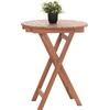 ΤΡΑΠΕΖΙ ΣΚΗΝΟΘΕΤΗ ΣΤΡΟΓΓΥΛΟ HEIDEL HM18120 ΞΥΛΟ TEAK--ΦΥΣΙΚΟ Φ60x75Υεκ.