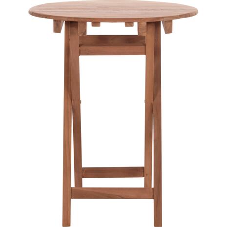 ΤΡΑΠΕΖΙ ΣΚΗΝΟΘΕΤΗ ΣΤΡΟΓΓΥΛΟ HEIDEL HM18120 ΞΥΛΟ TEAK--ΦΥΣΙΚΟ Φ60x75Υεκ.