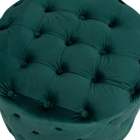 ΣΚΑΜΠΟ KASSIE ΚΥΠΑΡΙΣΣΙ ΒΕΛΟΥΔΟ ΤΥΠΟΥ CHESTERFIELD HM8406.03 Φ60x43Υ εκ.