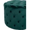 ΣΚΑΜΠΟ KASSIE ΚΥΠΑΡΙΣΣΙ ΒΕΛΟΥΔΟ ΤΥΠΟΥ CHESTERFIELD HM8406.03 Φ60x43Υ εκ.