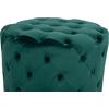ΣΚΑΜΠΟ KASSIE ΚΥΠΑΡΙΣΣΙ ΒΕΛΟΥΔΟ ΤΥΠΟΥ CHESTERFIELD HM8406.03 Φ60x43Υ εκ.