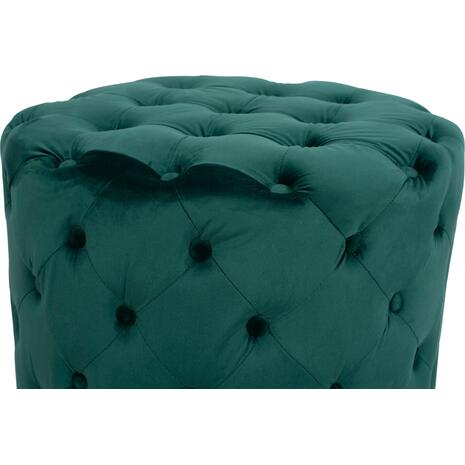 ΣΚΑΜΠΟ KASSIE ΚΥΠΑΡΙΣΣΙ ΒΕΛΟΥΔΟ ΤΥΠΟΥ CHESTERFIELD HM8406.03 Φ60x43Υ εκ.