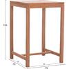 ΤΡΑΠΕΖΙ ΜΠΑΡ ΤΕΤΡΑΓΩΝΟ PRESSCOT HM18113 ΞΥΛΟ TEAK ΣΕ ΦΥΣΙΚΟ 70x70x105Υεκ.