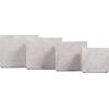 ΣΕΤ 4ΤΜΧ ΓΛΑΣΤΡΕΣ ΤΕΤΡΑΓΩΝΕΣ GARDENER HM4730 FIBERCLAY ΓΚΡΙ CEMENT 37x37x32Υεκ.