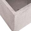 ΣΕΤ 4ΤΜΧ ΓΛΑΣΤΡΕΣ ΤΕΤΡΑΓΩΝΕΣ GARDENER HM4730 FIBERCLAY ΓΚΡΙ CEMENT 37x37x32Υεκ.