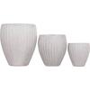 ΣΕΤ 3ΤΜΧ ΓΛΑΣΤΡΕΣ ΣΤΡΟΓΓΥΛΕΣ ΣΕΙΡΑ GARDENER HM4728 FIBERCLAY-ΧΡΩΜΑ CEMENT Φ48x56Υεκ