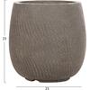 ΣΕΤ 4ΤΜΧ ΓΛΑΣΤΡΕΣ ΣΤΡΟΓΓΥΛΕΣ GARDENER HM4726 FIBERCLAY ΓΚΡΙΖΟΠΡΑΣΙΝΟ Φ52x55Υεκ