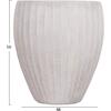 ΣΕΤ 3ΤΜΧ ΓΛΑΣΤΡΕΣ ΣΤΡΟΓΓΥΛΕΣ ΣΕΙΡΑ GARDENER HM4728 FIBERCLAY-ΧΡΩΜΑ CEMENT Φ48x56Υεκ